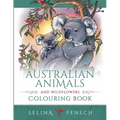 Australian Animals and Wildflowers Colouring Book