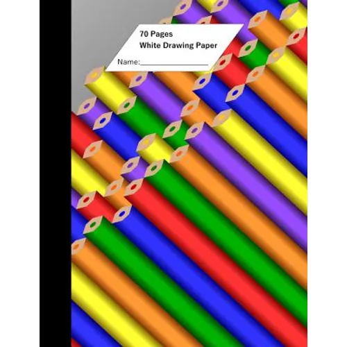 White Drawing Paper (70 Sheets) Pencil Cover