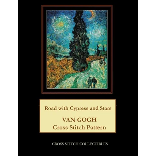 Road with Cypress and Stars: Van Gogh Cross Stitch Pattern