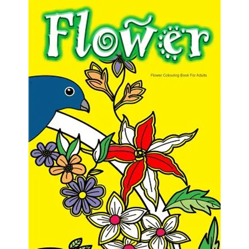 Flower Colouring Book For Adults