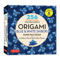 Origami Blue & White Shibori Paper Pack Book: 256 Double-Sided Folding Sheets (Includes Instructions for 8 Models)