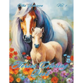 Horses Coloring Book