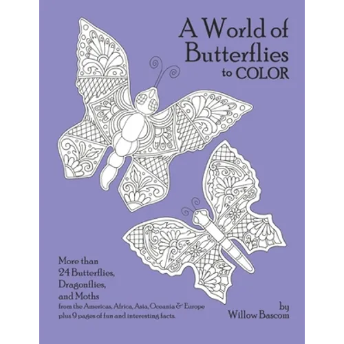 A World of Butterflies: to color