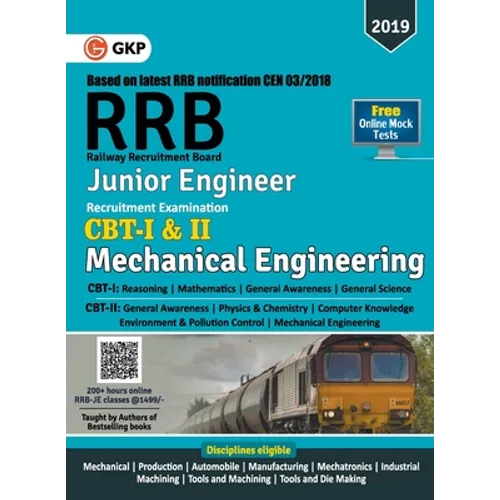 A RRB (Railway Recruitment Board) 2019 - Junior Engineer CBT -I & II - Mechanical & Allied Engineering