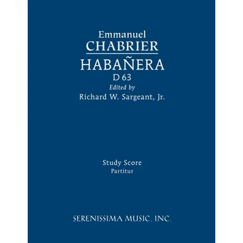 Habanera, D 63: Study score