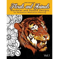 Florals and Animals Mandalas and Doodle Designs: for relaxation Meditation blessing Stress Relieving Patterns (Mandala Coloring Book for Adults)