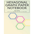 Hexagonal Graph Paper Notebook, 110 pages 8.5 x 11 inches, 21.59 x 27.94 cm
