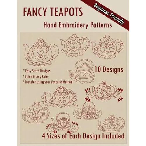 Fancy Teapots Hand Embroidery Patterns
