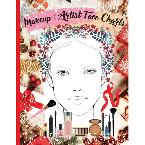 Makeup Artist Face Charts: Practice Workbook with Face Templates for Makeup Design, Sketching, and Color Planning - 100 Pages with Open and Closed Eye