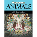 Awesome Animals: Adult Coloring Book