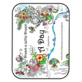 A Day: A Hand-Drawn Relaxing Journey and Coloring Book