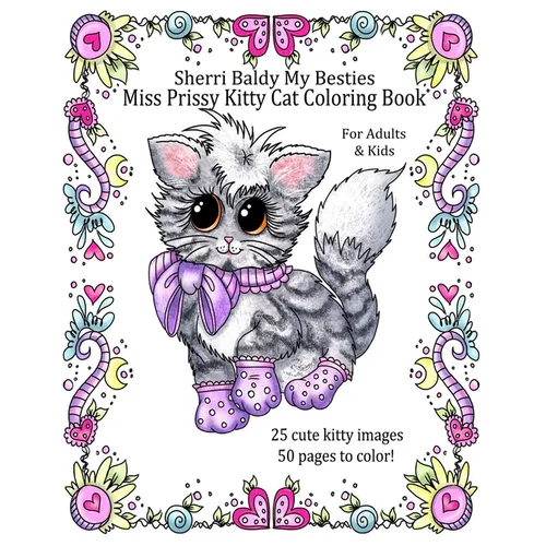 Sherri Baldy My Besties Miss Prissy Kitty Cat Coloring Book