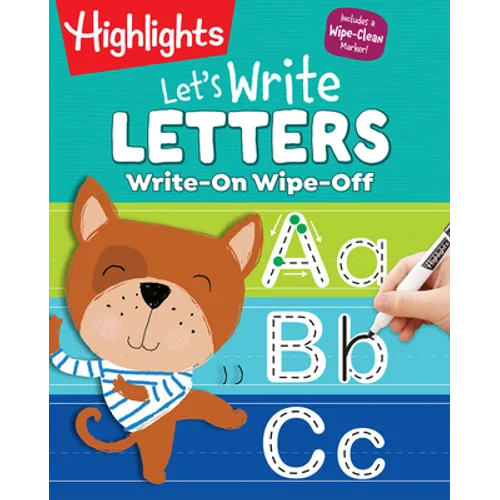 Write-On Wipe-Off Let's Write Letters: Write and Wipe Handwriting Practice for Kids Ages 3-6, Dry Erase Workbook with Kids Writing Practice, Uppercase