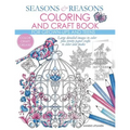Seasons And Reasons Coloring And Craft Book: Large Detailed Images To Color Plus Pretty Paper Crafts To Color And Make