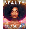 Beauty Close Up: Vol.1 - A Grayscale Coloring Book of Black Women