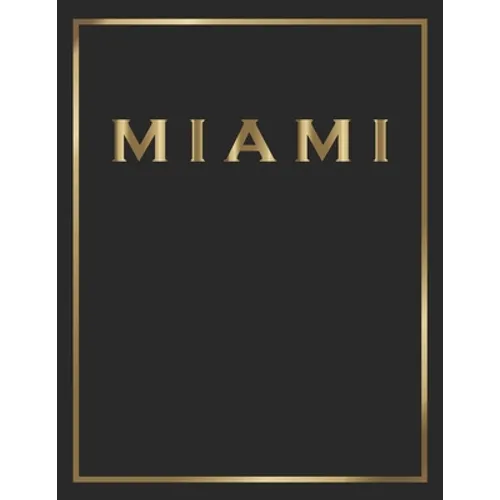 Miami: Gold and Black Decorative Book - Perfect for Coffee Tables, End Tables, Bookshelves, Interior Design & Home Staging Ad