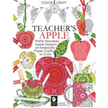 Teacher's Apple: Pretty Mandala Apple Designs on Keepsake Paper Crafts to Color
