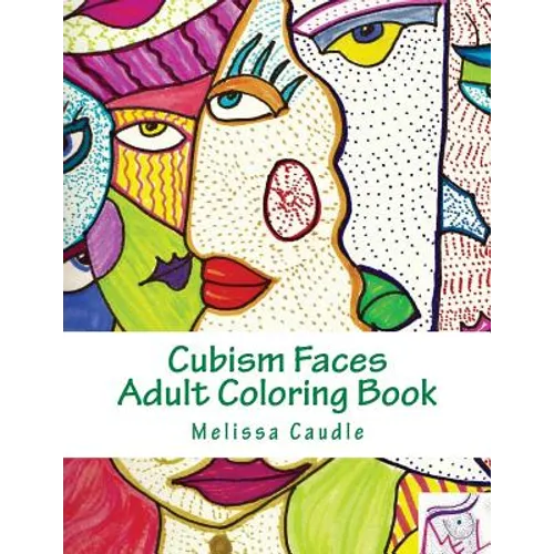 Cubism Faces: Adult Coloring Book