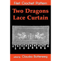 Two Dragons Lace Curtain Filet Crochet Pattern: Complete Instructions and Chart