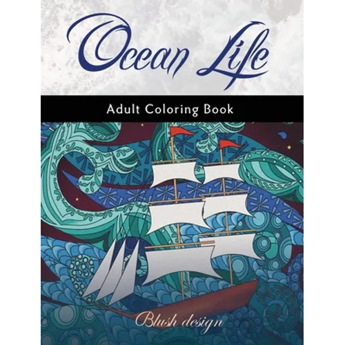 Ocean Life: Adult Coloring Book