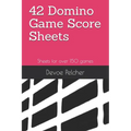 42 Domino Game Score Sheets: Sheets for over 150 games