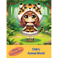 Anime Coloring Book: Chibi's Animal World: Chibi's Animal World