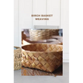 Birch Basket Weaving: Direction to make a birch bark compartment plan