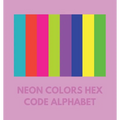 Neon Colors Hex Code Alphabet