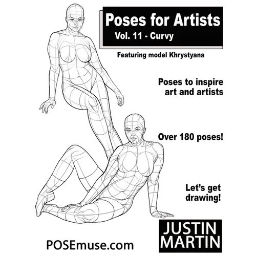 Poses for Artists Volume 11 Curvy: An Essential Reference for Figure Drawing and the Human Form (Inspiring Art and Artists)