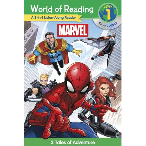 World of Reading: Marvel 3-In-1 Listen-Along Reader-World of Reading Level 1: 3 Tales of Adventure with CD! [With Audio CD]