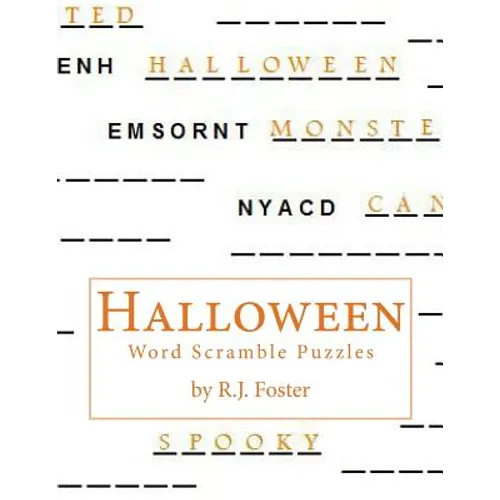 Halloween: Word Scramble Puzzles