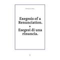 Exegesis of a Renunciation