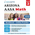 Arizona's Academic Standards Assessment (AASA) Test Prep: 3rd Grade Math Practice Workbook and Full-length Online Assessments: Arizona Test Study Guid