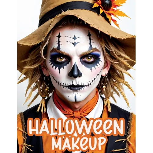 Halloween Makeup: A Beginner's Friendly Step-by-Step Guide to Easy and Professional Face Painting Instructions for Men and Teens, in Full Color