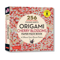 Origami Cherry Blossoms Paper Pack Book: 256 Double-Sided Folding Sheets with 16 Different Cherry Blossom Patterns with Solid Colors on the Back (Incl