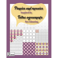 Pansies and mosaics inspired by Toltec agreements: for colouring