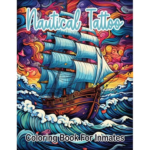 Nautical Tattoos coloring book for inmates