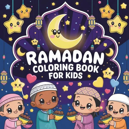 Ramadam Coloring Book for Kids: Simple Coloring Book for Kids, Large Print Coloring Books, Religious Coloring Book for Children