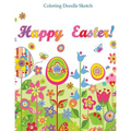 Happy Easter Color Doodle Sketch: Doodle Book for Teens and Kids of All Ages; Doodle Books in al; Doodle Books in Books; Coloring Books for Kids in al