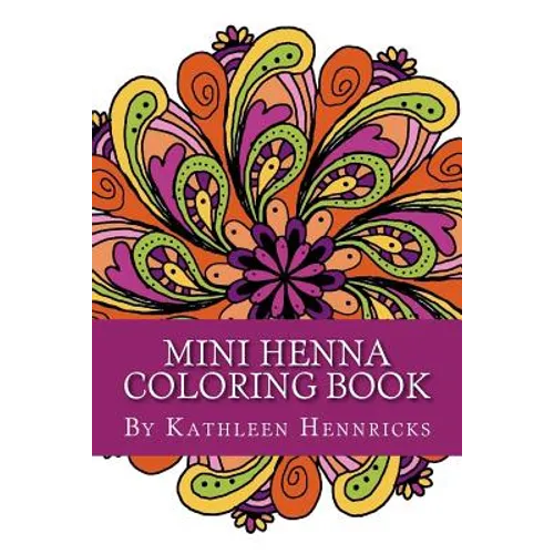 Mini Henna Coloring Book