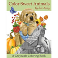 Color Sweet Animals: A Grayscale Coloring Book
