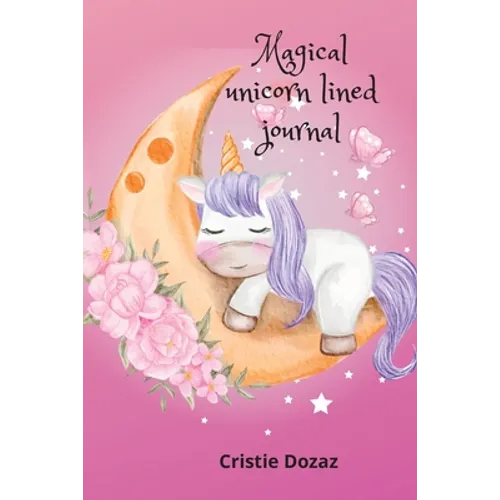 Magical unicorn lined journal