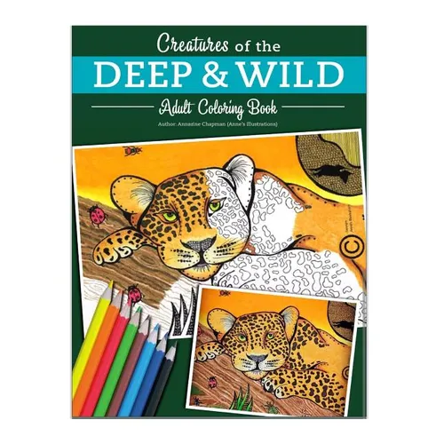 Creatures of the deep and wild: Creative coloring for Adults