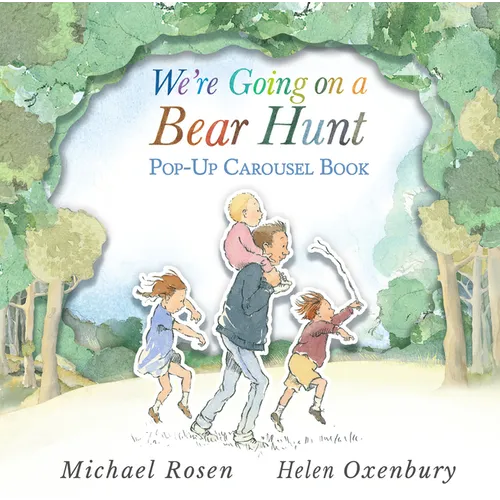 We're Going on a Bear Hunt Pop-Up Carousel Book: (An Interactive Peep-Through Gift Edition with Layered Scenes and Ribbon Tie for Kids Ages 3-7)