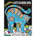 Creative Cats Coloring Book For Adults Relaxation & Cat Lovers Therapy: 35 Stress Relieving Cat Designs To Calm Your Mind & Give You Peace