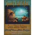 Spooky Fall Night Cross Stitch Pattern