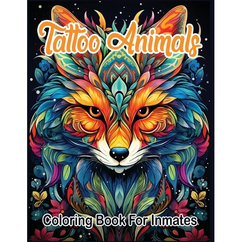 Tattoo Animals coloring book for inmates
