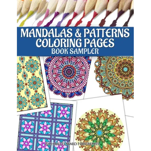 Mandalas & Patterns Coloring Pages Book Sampler