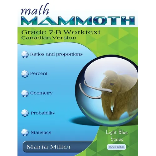 Math Mammoth Grade 7-B Worktext, Canadian Version