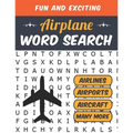 Airplane Word Search: Airline Pilot Gifts Aviation Themed Puzzles for Adults